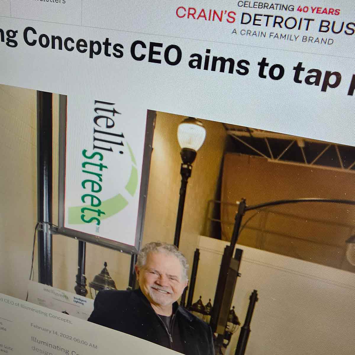 Featured image for “Illuminating Concepts CEO aims to tap push toward ‘smart cities’”